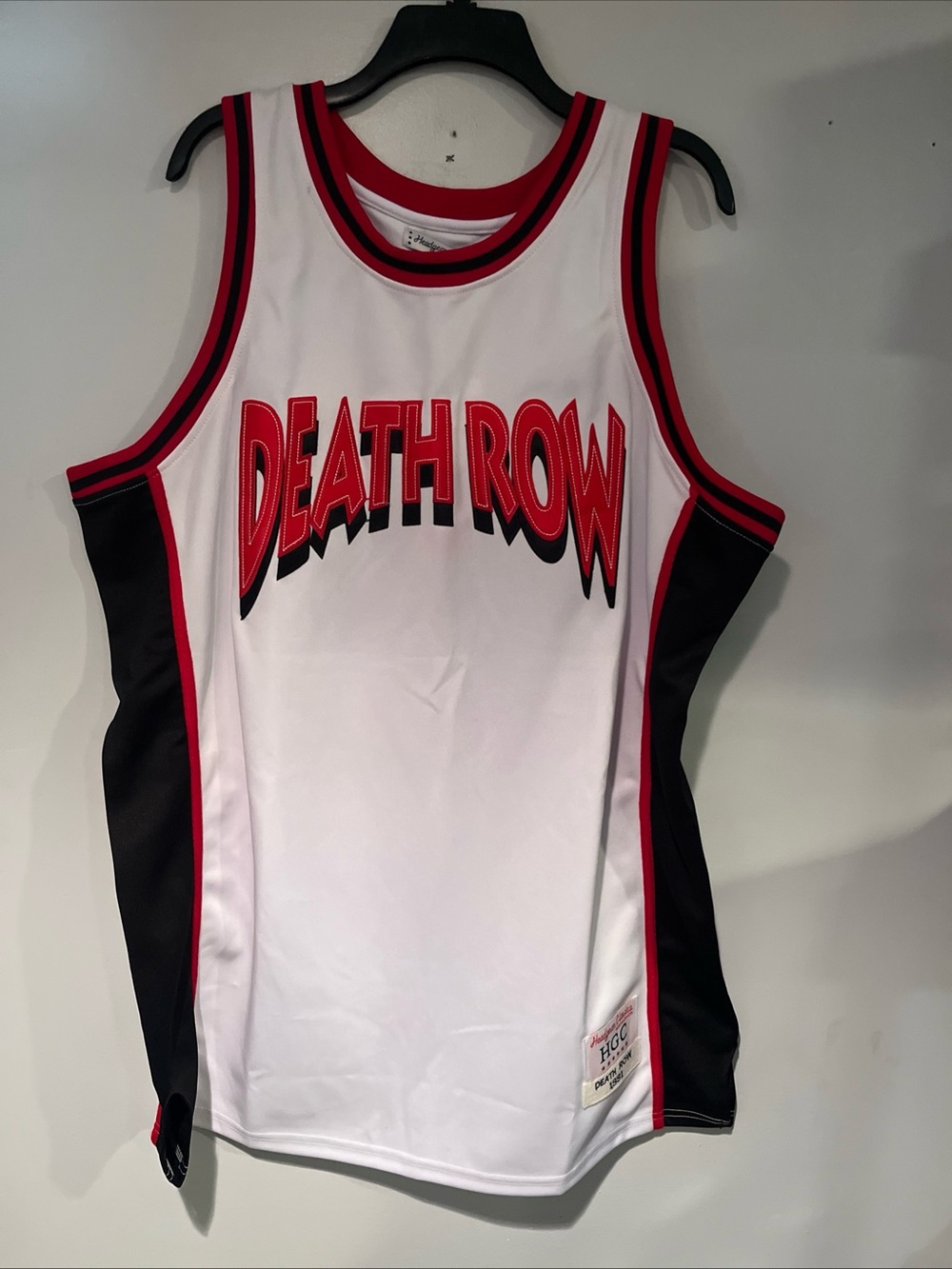 Death Row White & Black Men's basketball jersey